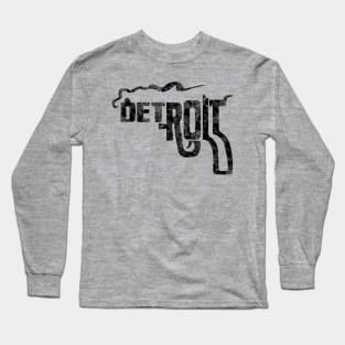 Detroit (Vintage/Distressed) Long Sleeve T-Shirt